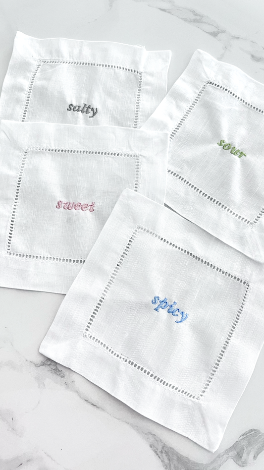 The Flavour Set | Set of 4 Cocktail Napkins